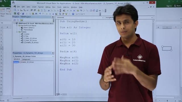 Excel VBA - Dynamic Array смотреть онлайн