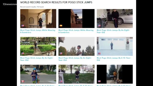Boy smashes world record for pogo stick jumps смотреть онлайн