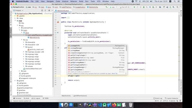 Get All Permissions for an App in Android Studio смотреть онлайн