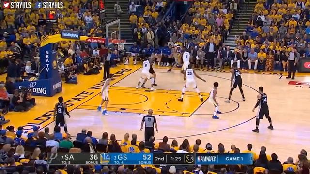 Golden State Warriors vs San Antonio Spurs Full Game Highlights / Game 1 / 2018 NBA Playoffs смотреть онлайн
