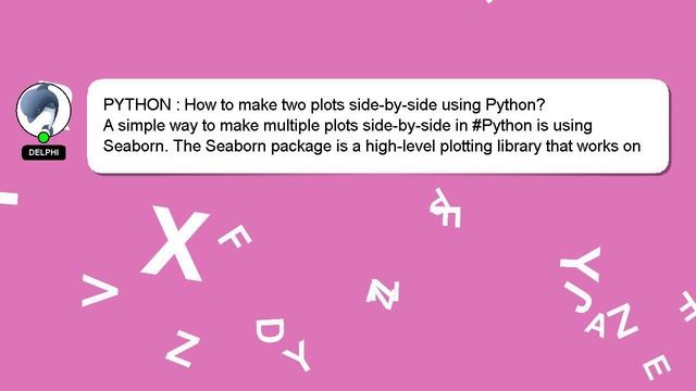 PYTHON : How to make two plots side-by-side using Python? смотреть онлайн