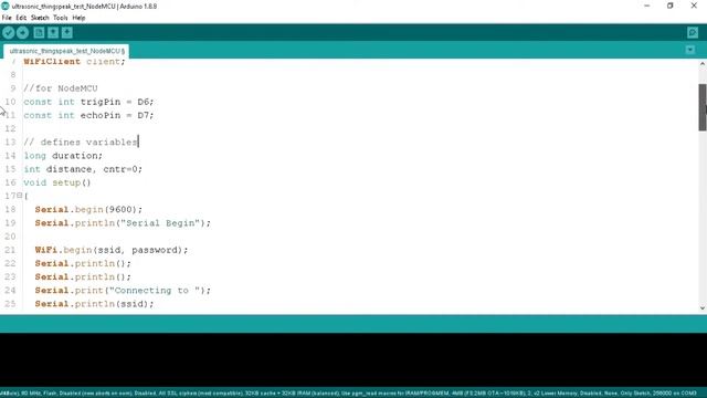 Distance Measurement with Thingspeak Server | NodeMCU ESP8266 | ESP32 | SME Dehradun смотреть онлайн