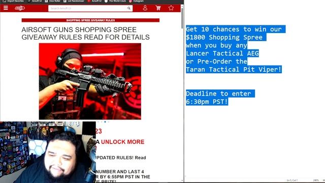 WIN $1800 SHOPPING SPREE NOW! & Preparing for BB Wars! | Airsoft GI Live Stream смотреть онлайн