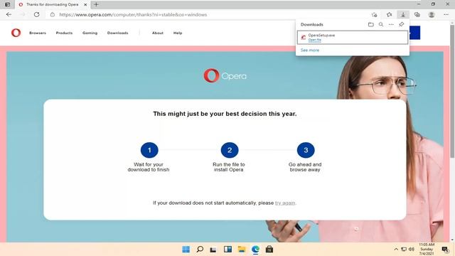 How To Download and Install Opera Browser On Windows 11 [Tutorial] смотреть онлайн