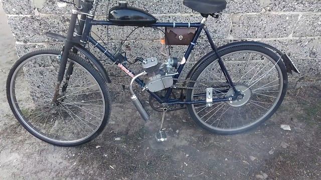 Велосипед Украина с мотором F-80 первый запуск смотреть онлайн