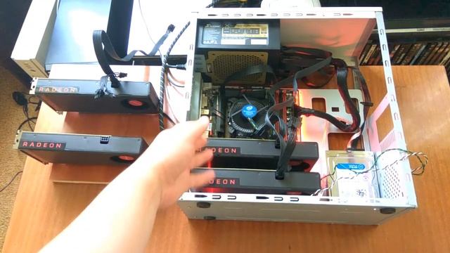 Майнинг на видеокартах RX 480 (Этап 2 ой; первые подключения) смотреть онлайн