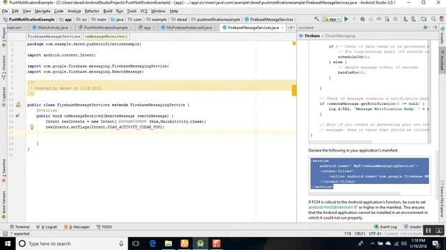 SESSION NO 4 PUSH NOTIFICATION USING FIREBASE смотреть онлайн