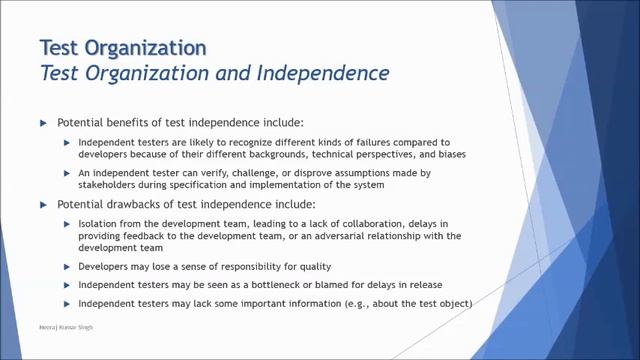 ISTQB Foundation Level | 5.1 Test Organization | Test Independence | Tester Tasks | ISTQB Tutorials смотреть онлайн