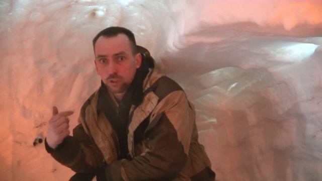 Снежная Берлога \ Отопление Снежной норы Финской свечой