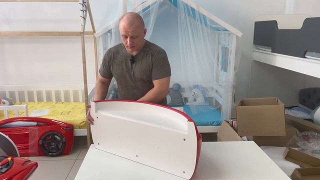 Распаковка-разбор. Кровать-машинка. Схема сборки. Комплектации. #детскаякровать #детскаямебель смотреть онлайн