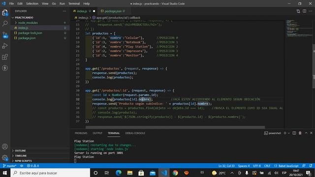 2021-10-20 - Clase Programación JavaScript - NODE JS (GET/DELETE/POST) - Thunder Client смотреть онлайн