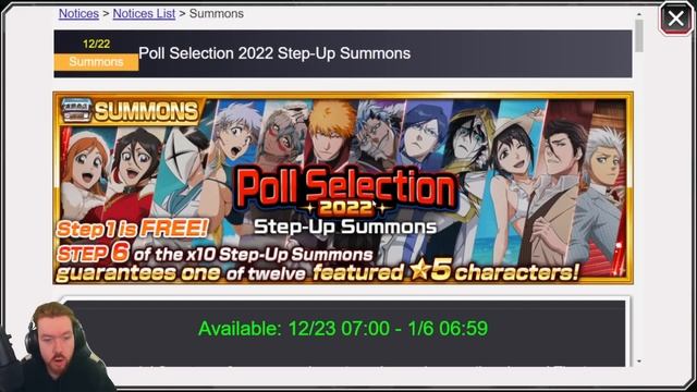 SUMMONING ON THE BEST BANNER OF THE YEAR! POLL SELECTION 2022 SUMMONS! Bleach: Brave Souls! смотреть онлайн