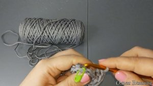 Вязание крючком из Шнура круглого Коврика