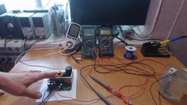 Импульсный бп  на Sg3525 тест на просадки и КПД.