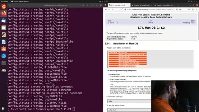 Linux From Scratch Live Build (Chapter 8 Build PT2) смотреть онлайн