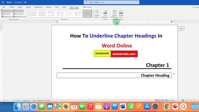 How to Underline Chapter Headings In Word [ Online ] смотреть онлайн