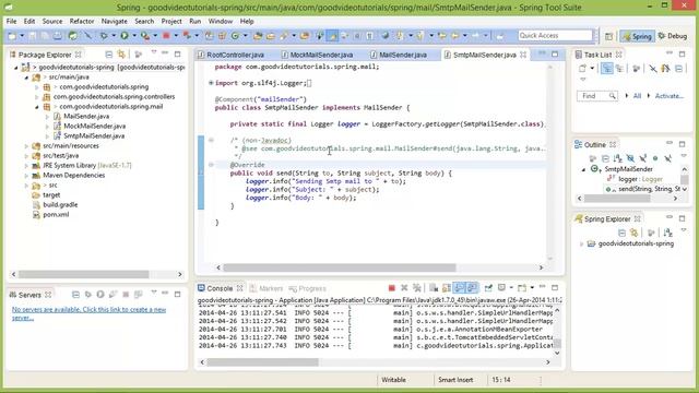 Spring Framework 4 Dependency Injection Tutorial Part II using Java Configuration and Annotations смотреть онлайн