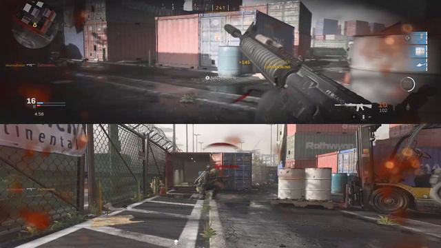 (Splitscreen) Call of Duty Modern Warfare - 1vs1 on Shipment - xBox One X - 60FPS смотреть онлайн