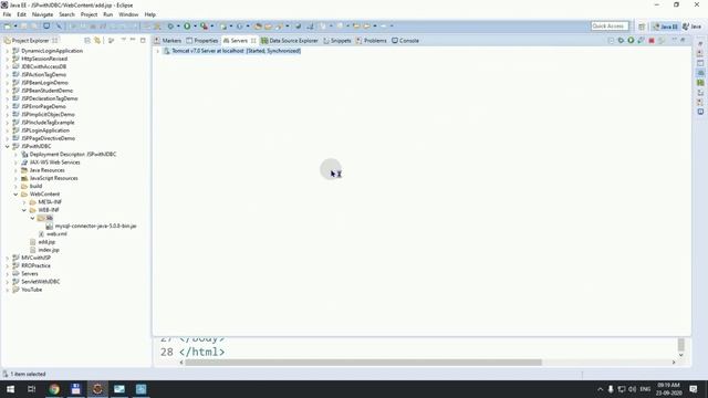 JSP Part-15 | JSP JDBC example with MySql (Gujarati) смотреть онлайн