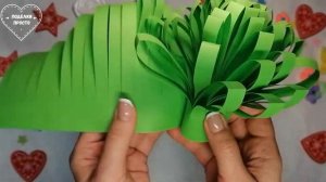 Куст с цветами из бумаги - поделка из бумаги