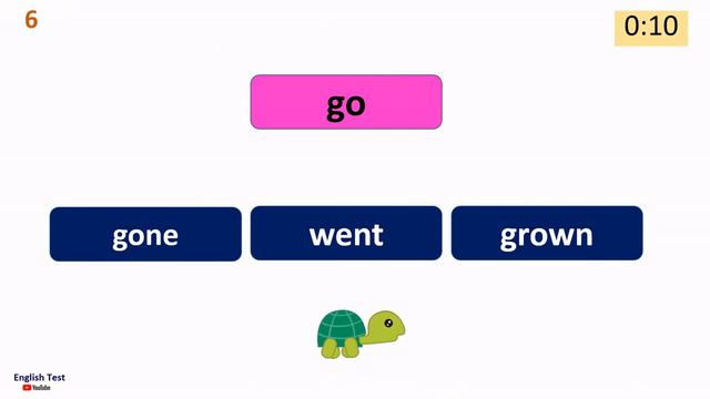 Irregular Past Participles Quiz смотреть онлайн