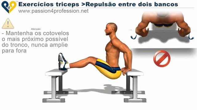 Repulsão entre dois bancos, exercícios sem halteres смотреть онлайн