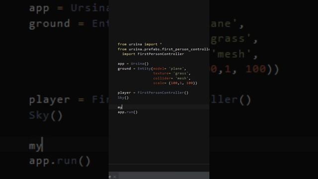 Make 3D Game With Python (Ursina Engine) #1 - First-Person, ground and sky смотреть онлайн