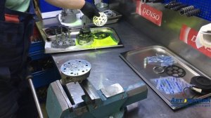 Замена муфты, подшипника шкива в компрессоре кондиционера Opel Astra , Meriva, Zafira.