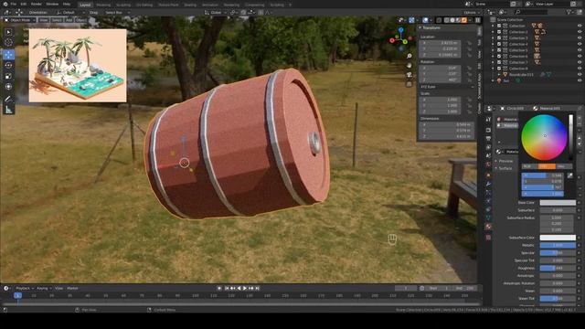 Моделируем Low Poly Остров в Blender 2.8 | Часть 3| Уроки Blender на русском| Blender для начинающи смотреть онлайн