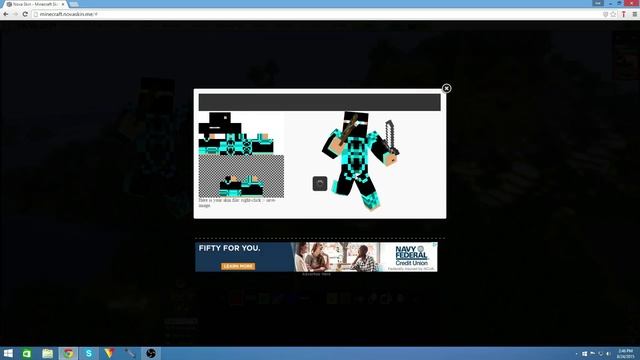 How to download your Minecraft skin for FREE! | NovaSkin tutorial ( Downloading ) 2015! смотреть онлайн