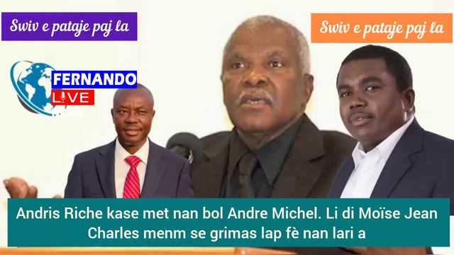 Andris Riché kase met nan bòl André Michel ak tout Moïse Jean Charles смотреть онлайн