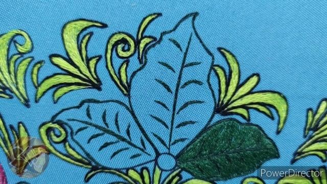 Вышивка гладью. Финиш хохломского венка. смотреть онлайн