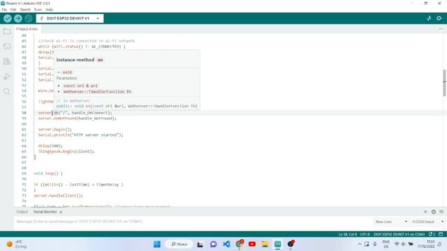 ESP32 Weather station | web server | ThingSpeak смотреть онлайн