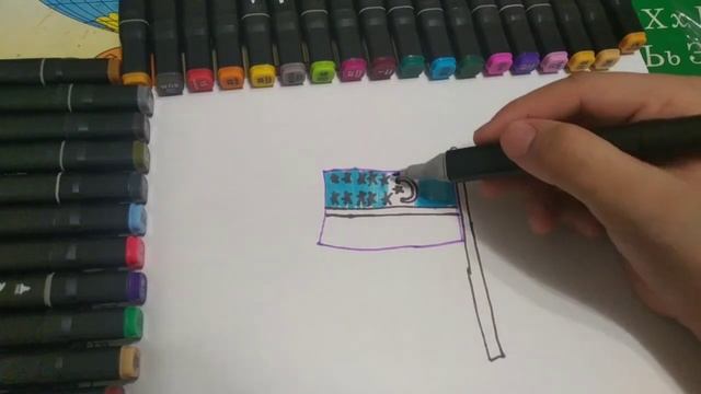 как можно нарисовать флаг | Drawing for children ?️??? смотреть онлайн