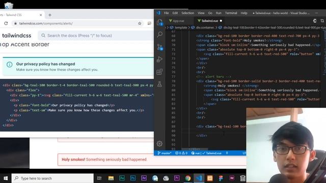 Tutorial alert Tailwind css Indonesia | Tutorial Tailwind Indonesia смотреть онлайн