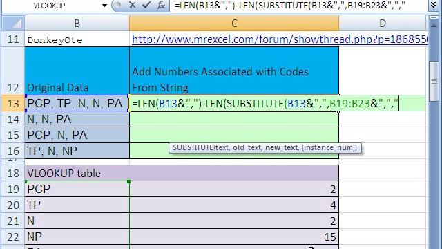 Excel Magic Trick 291: Add Nums Associated w Codes From String смотреть онлайн