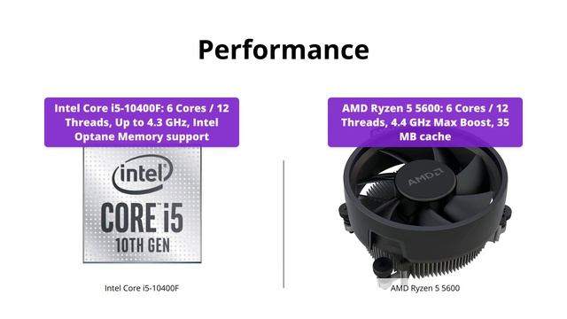 Intel vs AMD Processor Comparison: i5-10400F vs Ryzen 5 5600 смотреть онлайн