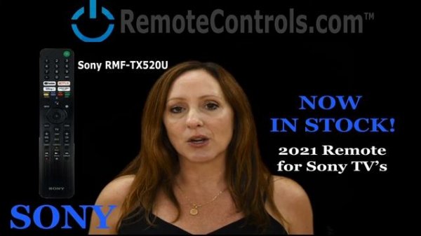 Sony RMF-TX520U Smart TV Remote Control New for Most 2021 Sony TVs. New Original Sony Remote