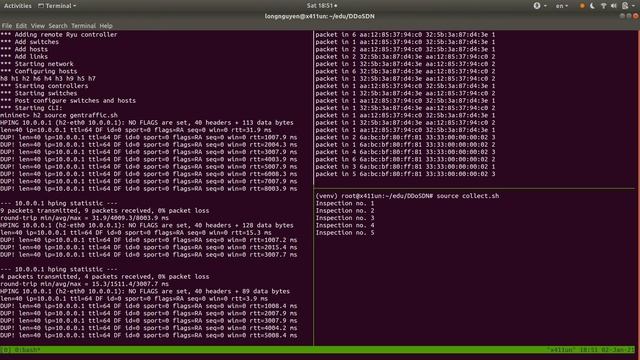 DDoS attack classficiation with SVM model in SDN смотреть онлайн