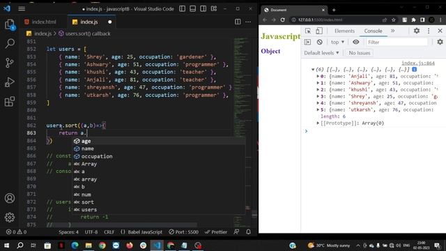 Advance Object Methods || JavaScript in Hindi Part 23 смотреть онлайн