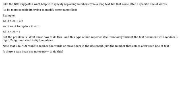 Replacing specific lines throughout a long text file смотреть онлайн