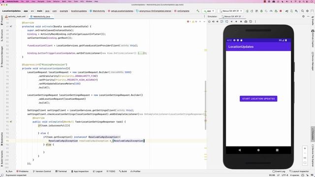 Android: Request Location Updates in the Foreground смотреть онлайн