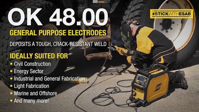 ESAB OK 48.00 Stick Electrodes: The Preferred Choice for Low Hydrogen Welding смотреть онлайн