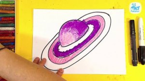 Как нарисовать САТУРН планету / Рисования для детей от 3 лет