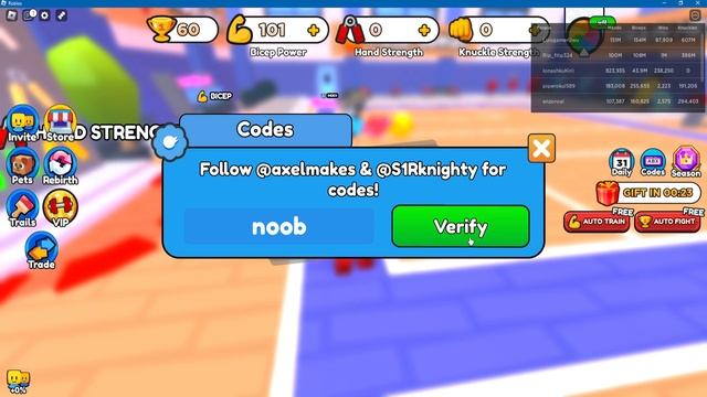 ALL Arm Wrestle Simulator CODES | Roblox Arm Wrestle Simulator Codes (July 2023) смотреть онлайн
