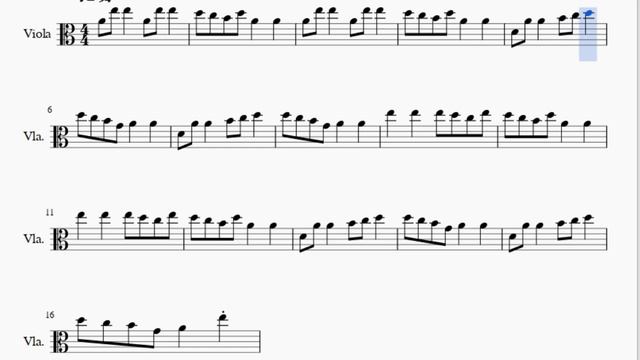 Viola Sheet Music: How to play Elenke by Traditional Bulgarian смотреть онлайн