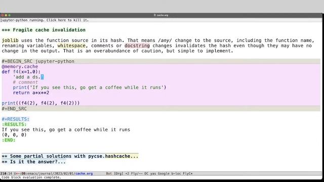 Persistent cache in Python смотреть онлайн