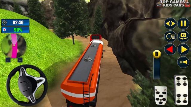 Oil Tanker Truck Offroad Driving - Hill Transport Driver Simulator 3D - Android GamePlay смотреть онлайн