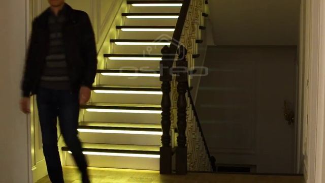 Автоматическая подсветка лестницы Gstep смотреть онлайн