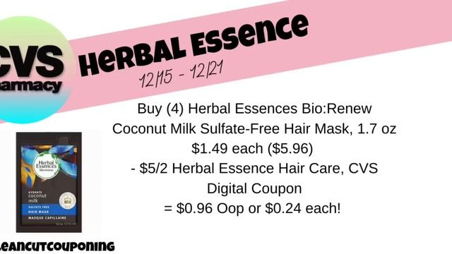 RUNNN!!! $0.24 HERBAL ESSENCE HAIR MASKS at CVS! HUGE CLEARANCE! смотреть онлайн